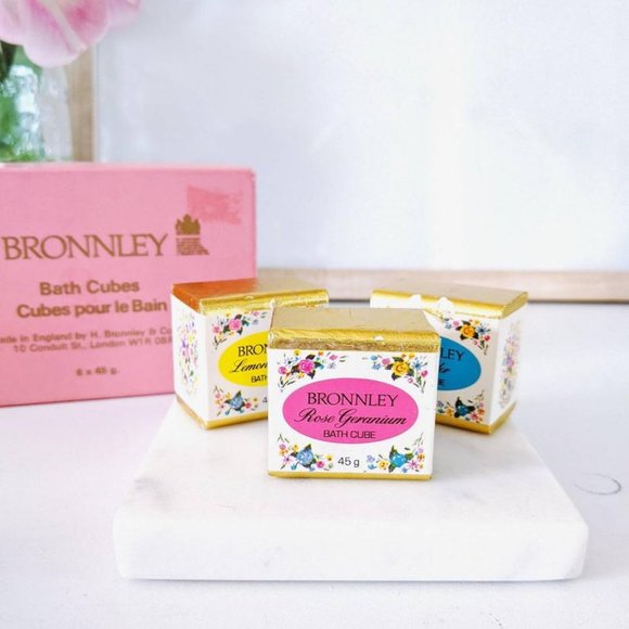 vintage floral bath cubes, box set - Picture 4 of 6